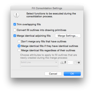 Fill Consolidation Settings