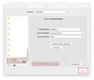 macinteract - VPN setup on macOS